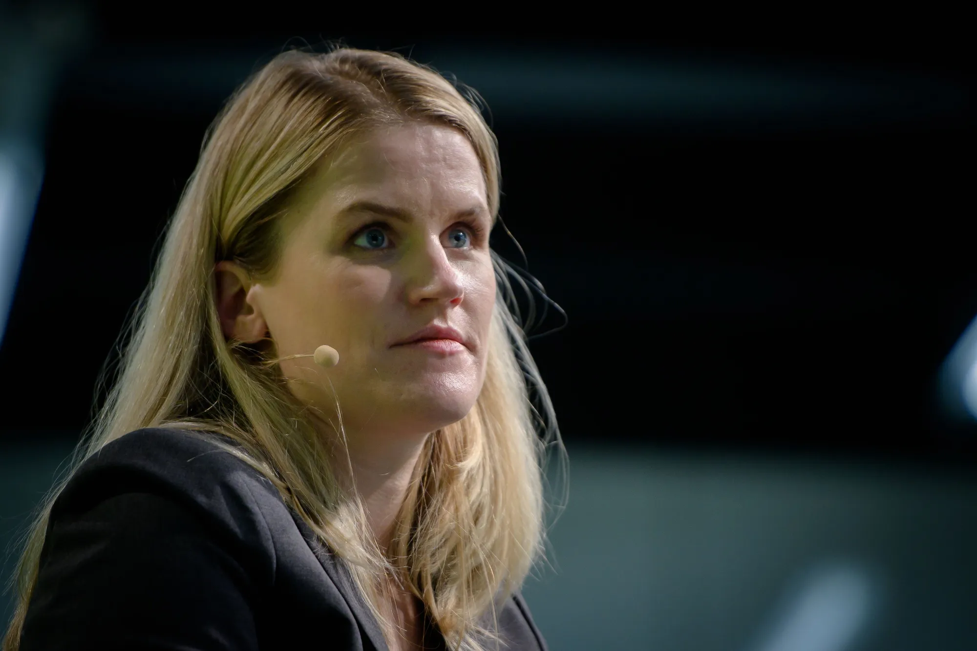 Frances Haugen testifying before the U.S. Senate